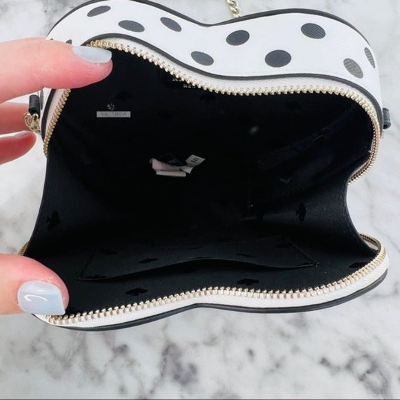 Kate Spade Love Shack Mini Heart Polka Dot Crossbody - Picture 5 of 8